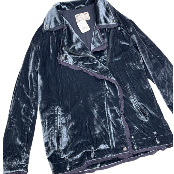 NWT Free People House Party Velvet
Moto Jacket - Picture 8 of 9
